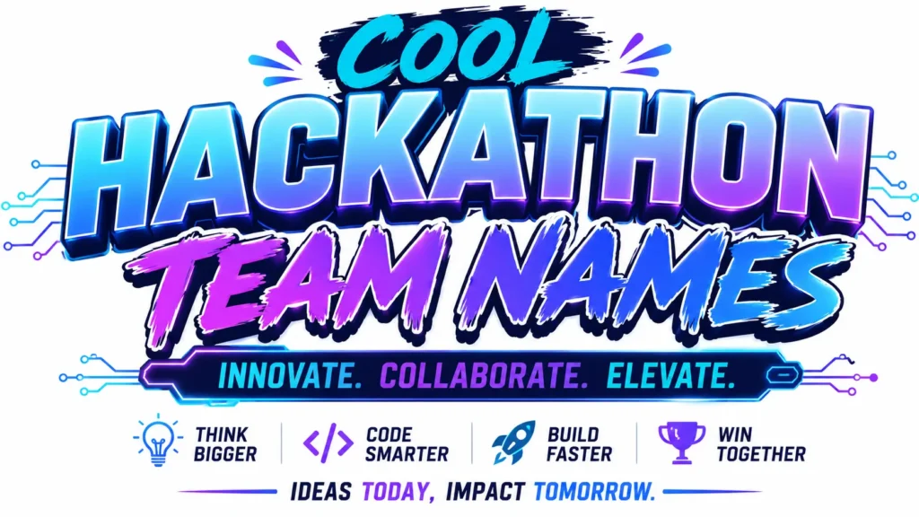 Cool Hackathon Team Names: Creative Ideas That Instantly Make Your Team Stand Out