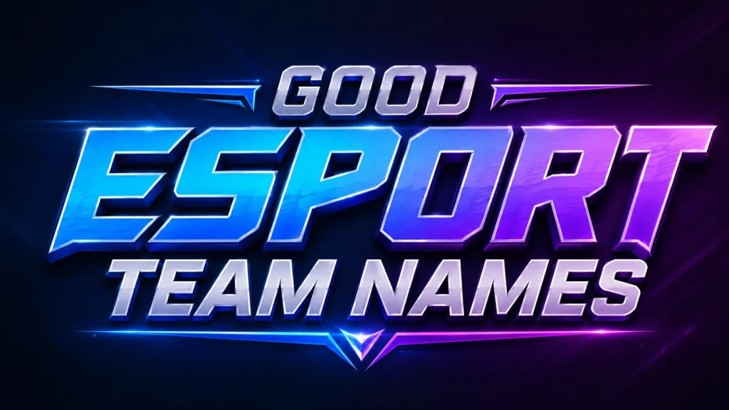 Good Esport Team Names: Creative, Powerful, and Memorable Ideas That Make Your Squad Stand Out