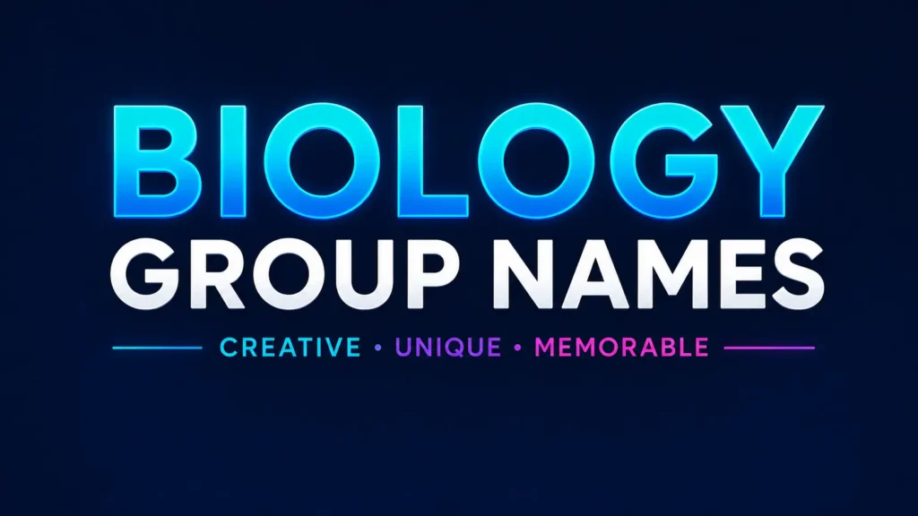 biology group names