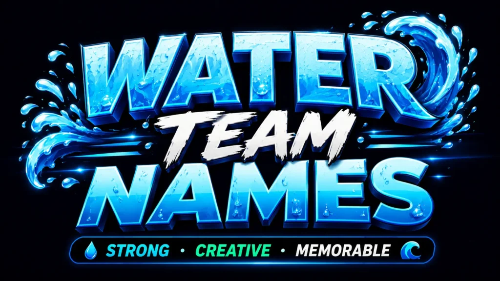 Water Team Names: Creative, Powerful, and Memorable Ideas for Every Group