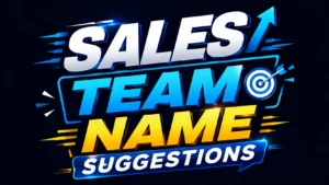 sales team name suggestions
